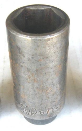 Mac tools  #vdp366  1/2&#034;dr  1-1/8&#034;  deep impact socket vgood for sale