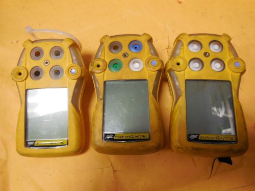 3x bw technologies gasalert quattro 4-gas monitor qt-xwhm-a-y-na for sale