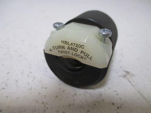 LOT OF 5 HUBBEL HBL4720C TWIST LOCK PLUG *NEW NO BOX*