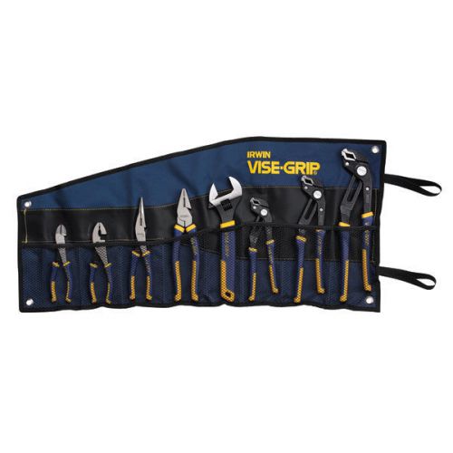 IRWIN 2078712 8 Piece GrooveLock/ProPliers Kitbag Set