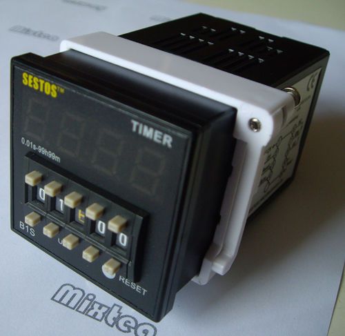 New 100-240v ac digital timer relay time delay relay b1s-r-220 high accuracy for sale