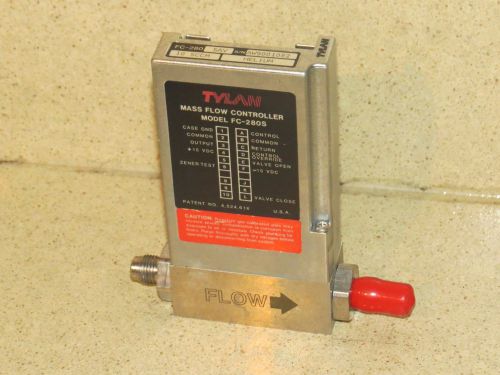 TYLAN MASS FLOW CONTROLLER MODEL FC-280S 10 SCCM HELIUM (L1)