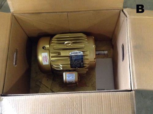 Baldor em3665t super e 5 hp electric motor 1750rpm 184t frame tefc nib for sale