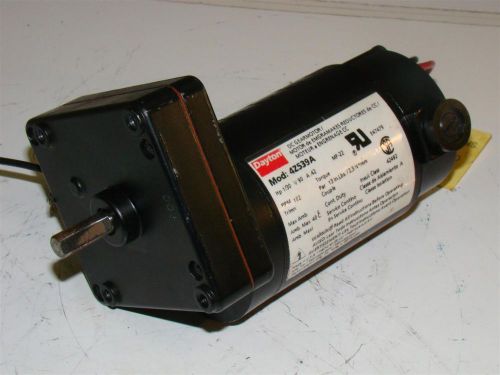 Dayton DC Gearmotor 1/30HP .42A 102RPM 4Z539A