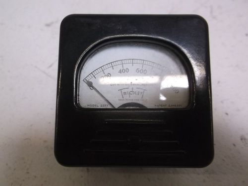 TRIPLETT 227-T METER 0-1000 DC VOLTS *NEW OUT OF BOX*