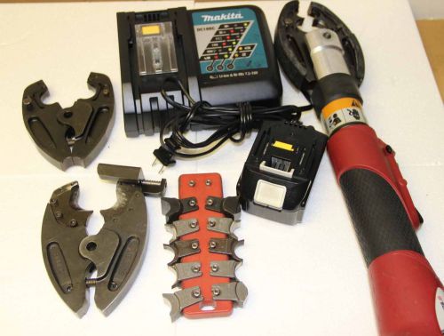 Burndy patmd-li patriot actuated hydraulic crimp tool 18v  with die tree for sale