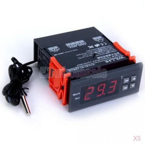 5x Digital LCD Display Temperature Controller Thermostat Aquarium Fish Tank 220V