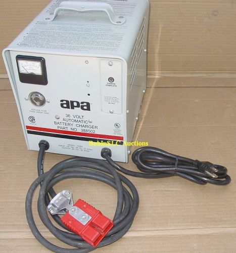 APA 36V Lester Advance 388502 Battery Charger f/ Floor Scrubber Machine Forklift