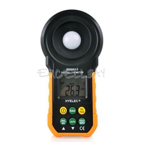 MS6612 200,000 Lux Digital Light Meter Test Luxmeter Luminometer Photometer