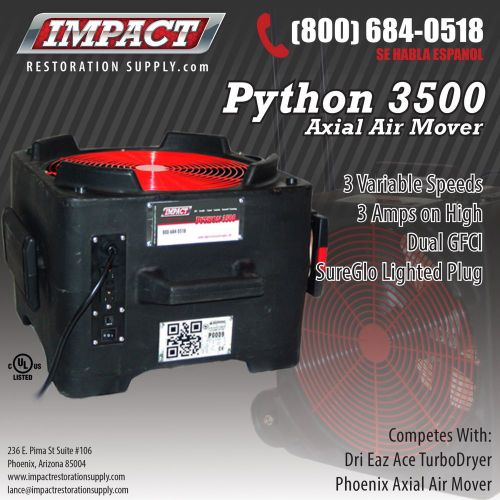 Carpet Dryer | Python 3500 | Impact Restoration Supply