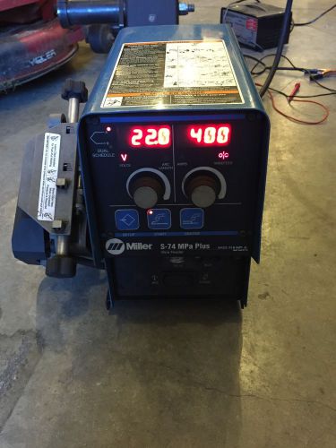 Miller s-74mpa plus wire feeder - w/digital meters #300577 for sale