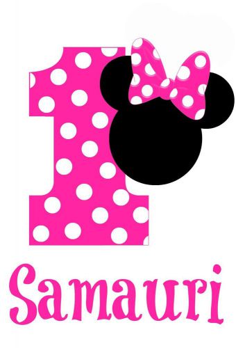 YOU CHOOSE Minnie Mouse Iron On Heat Transfer DIGITAL COPY