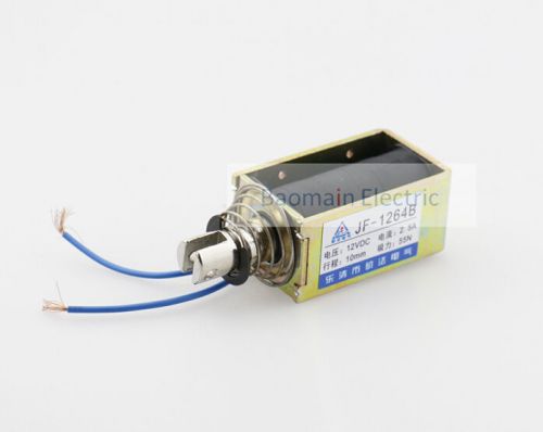 JF-1264B DC 12V 2.5A Push Pull Type Open Frame Solenoid Electromagnet 10mm 55N