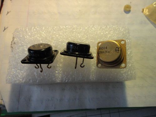 3PCS 2N424 SILICON NPN TRANSISTOR