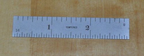 Starrett #C604R Tempered 3&#034; Metal Rule