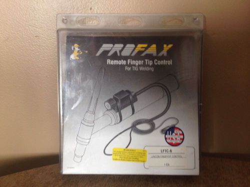 Profax remote finger tip control tig weld lftc-6 lincoln usa nib for sale