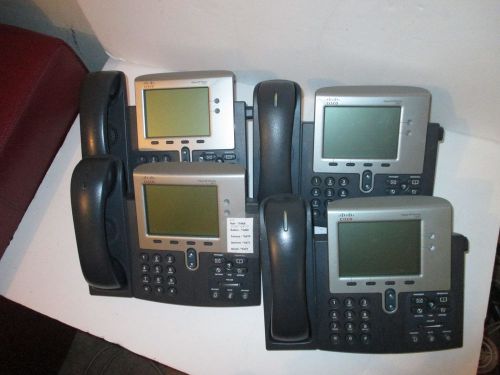 CISCO 7941 PHONE TELEPHONE LOT 4x IP PHONE LOT CP-7941G