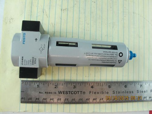 Festo 1/8”pt air in-line general purpose mini filter lf-1/8-d- 159612 16 bar for sale