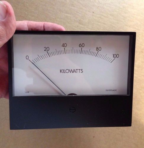 &#034;MODUTEC&#034; DC VOLTS PANEL METER  3 1/2&#034;  6321102000  0-15VDC MOVEMENT 1000 OHM