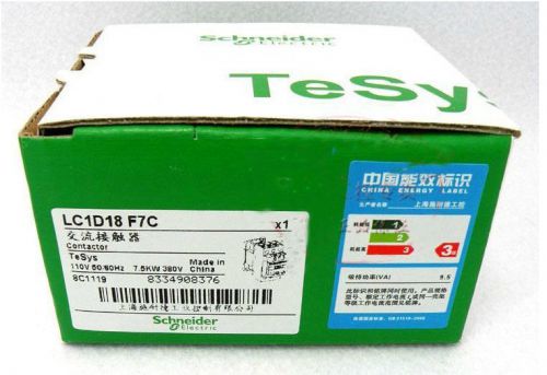 5PCS New Schneider Telemecanique Contactor LC1D18F7C 110VAC