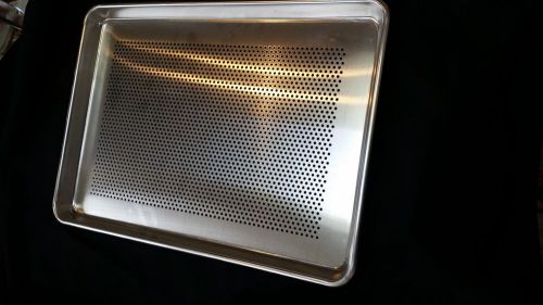 Vollrath Wear-Ever 5303P Perforated Half Size 18 Gauge Aluminum Bun / Sheet Pan