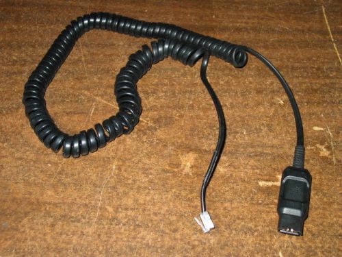 Set of 5 various Avaya headset cord