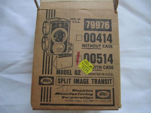 Vintage  Hopkins Split Image Transit Level Hoppy Model G2 00514 made in USA