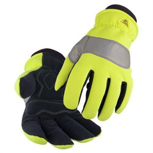 Revco black stallion 15hv hi-vis spandex/syn.leather insulated gloves, medium for sale