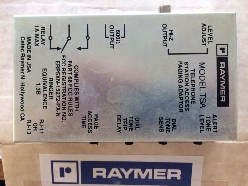 RAYMER TSA TELEPHONE PAGE ADAPTOR