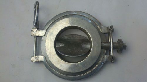 STAINLESS  4&#034; BUTTERFLY VALVE
