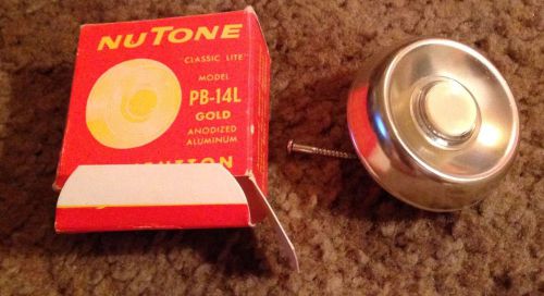 Vintage New NUTONE LITE DOORBELL PB-14L GOLD