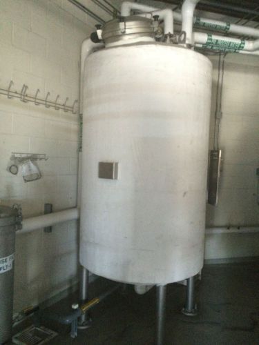 550 Gallon 316L Stainless Steel Jacketed RO Break Tank 2006