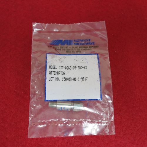 Midwest Microwave ATT 0263 05 SMA 02 DC-18 GHz 5dB Attenuator (New)