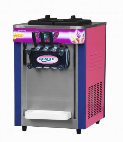 New 3 head tabletop soft ice cream yogurt machine 220v 50hz/60hz sea shipping for sale