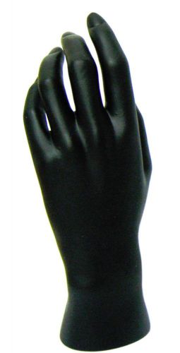 MN-HandsF BLACK LEFT Female Mannequin Hand (BLACK ONLY)