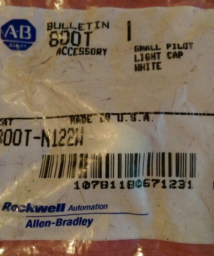 4 NEW Allen Bradley 800T-N122W pilot light cap