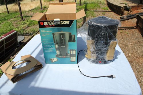 BLACK &amp; DECKER HOME DUAL COFFEE MAKER CAFETIERE DUAL DDCM200 NOS