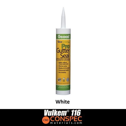 Geocel pro gutter seal white 10.3 oz geogreen sealant for sale