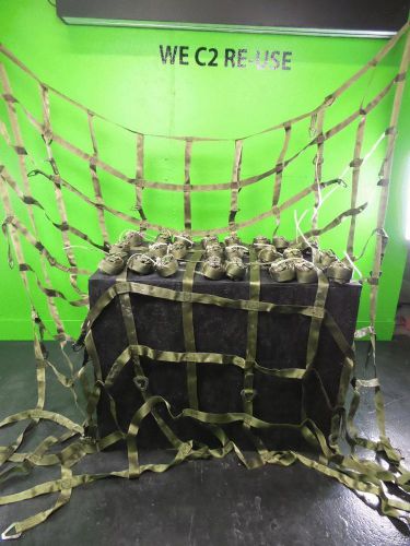 New military cargo net 10x10 24 ratchet straps heavy duty truck tie down hammock for sale