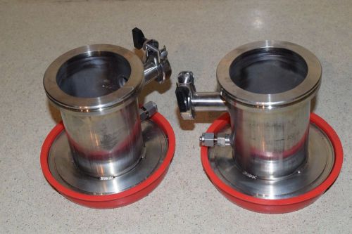 HEAVY DUTY VACUUM / LAB VALVE 5&#034; LONG 3.75&#034; OUTER DIAMETER (SV16) LOT OF 2