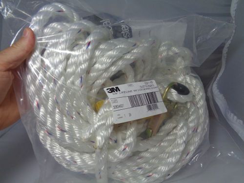 3M 5/8&#034; Lifeline 50 Foot with Locking Snap - Model 0221-50 - New in Original Pkg