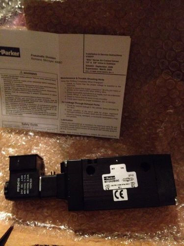 PARKER B512ADB49C PNEUMATIC SOLENOID VALVE (NEW IN BOX) 3/8 SS