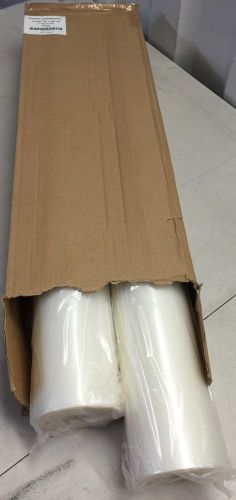 Premium Laminating Film 10 Mil - 25&#034; x 100&#039; roll 1&#034; Poly in Clear  (2 Rolls)