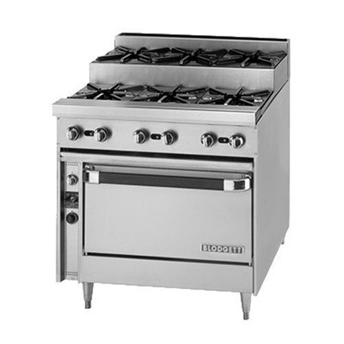 Blodgett BPE-3-3-36C 36&#034; Gas Range (6) 30,000 BTU step-up burners convection...