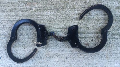 Peerless Black Police Handcuffs Prison Restraints USA Made