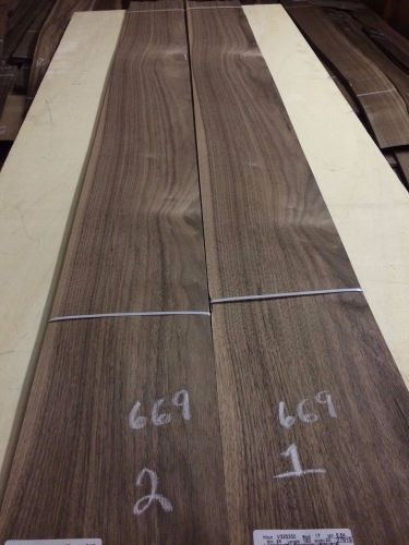 Wood Walnut veneer  2 bundle  total 48 pcs RAW VENEER N669.  .