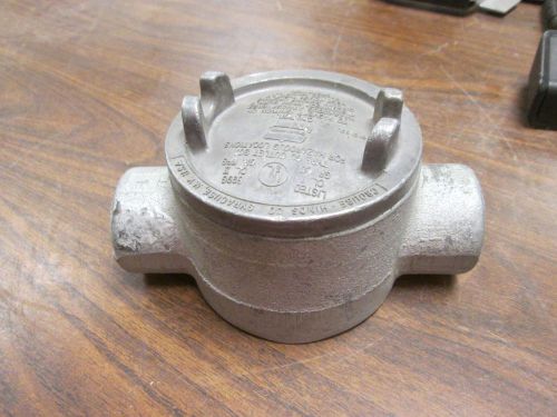 Crouse-Hinds Explosion Proof Condulet GUAC 36 Size: 1&#034; 2-Way Used
