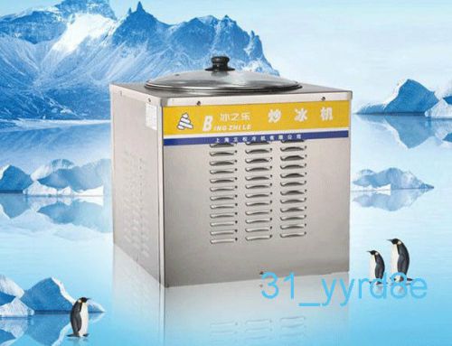 Single flat pan fried ice cream machine ice cream making machine 10l/h for sale