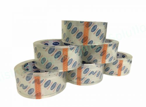 6 Rolls See Through HD Super Clear Carton Sealing Pack Tape  2&#034;x110 Yard 1.8 Mil