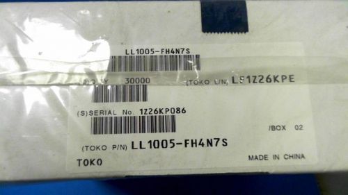 290-PCS IND CHIP 4.7NH 6.38% 100MHZ 10 300MA LL1005-FH4N7S 1005FH4N7